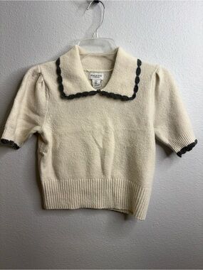 Song Of Style By Aimee Song Size Medium Collared Sweater Blouse